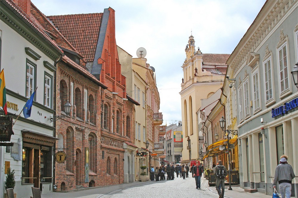 Улица Пилес в Вильнюсе